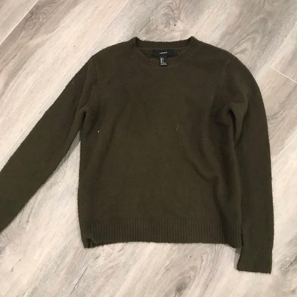 forever21 sweater green